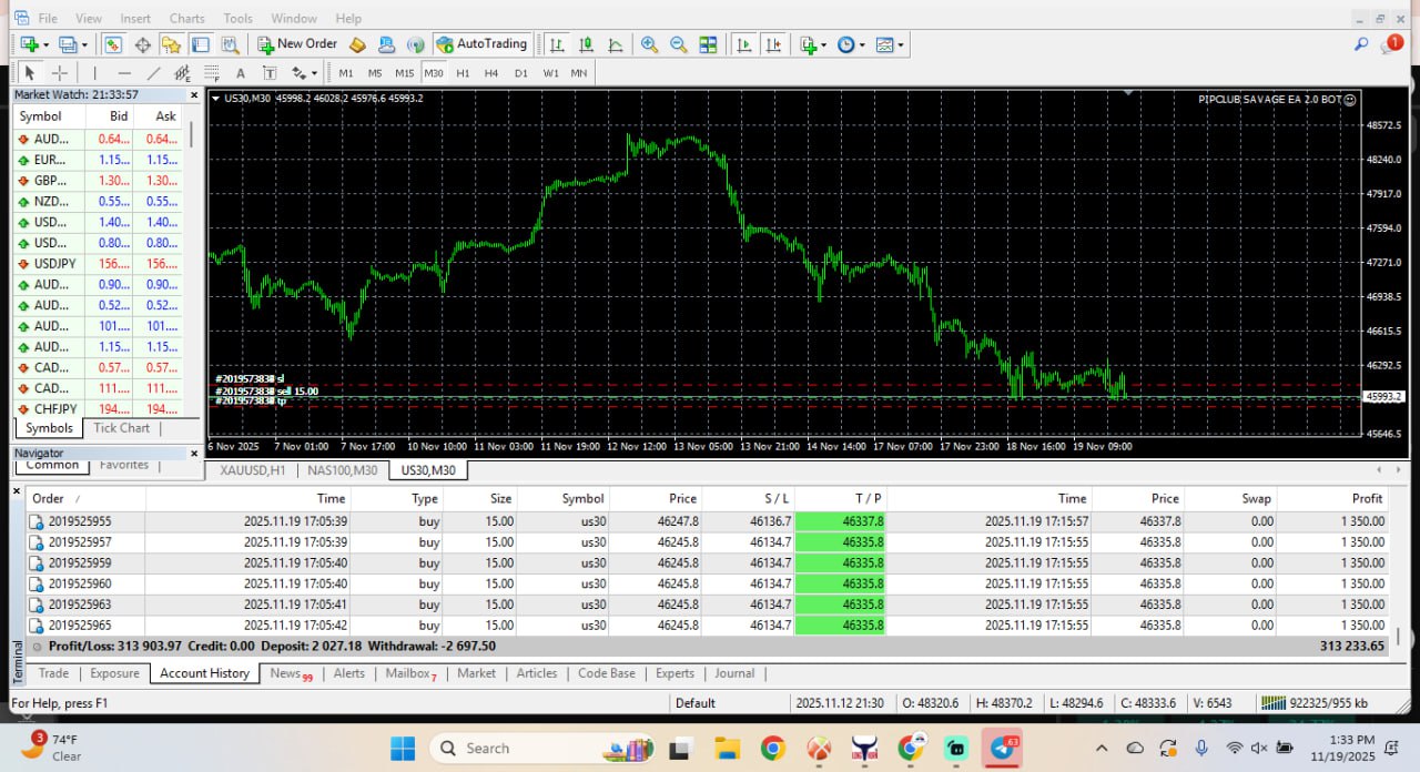 Pip Club Savage EA 2.0 – Best Forex Trading Robot 2025 | Fully Automated MT4/MT5 EA Lifetime Access